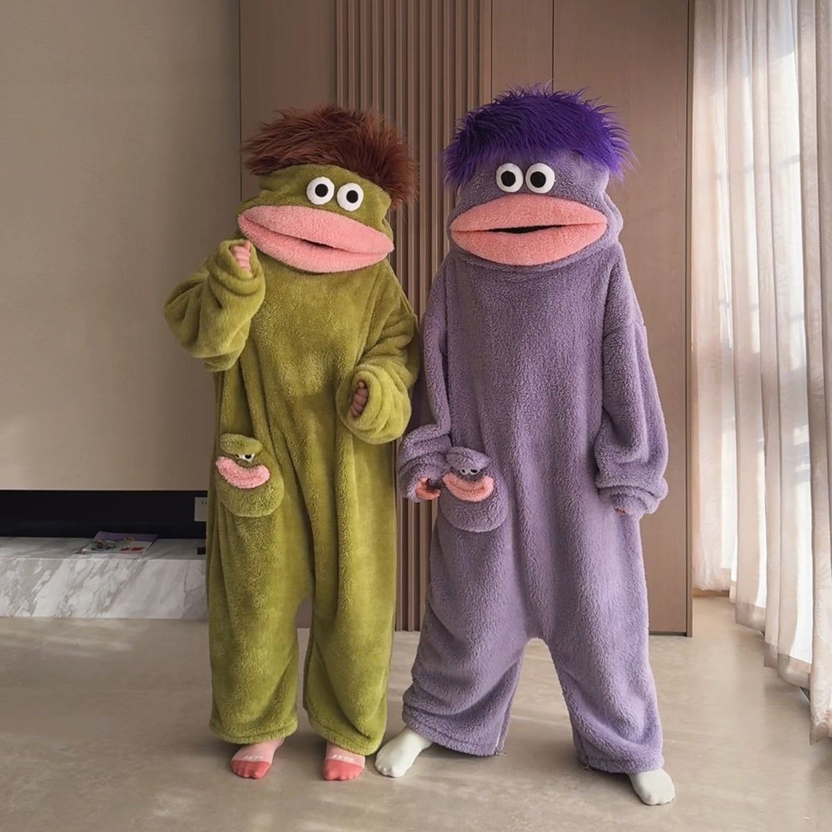 Big Mouth Monster Fleece Onesie for Women