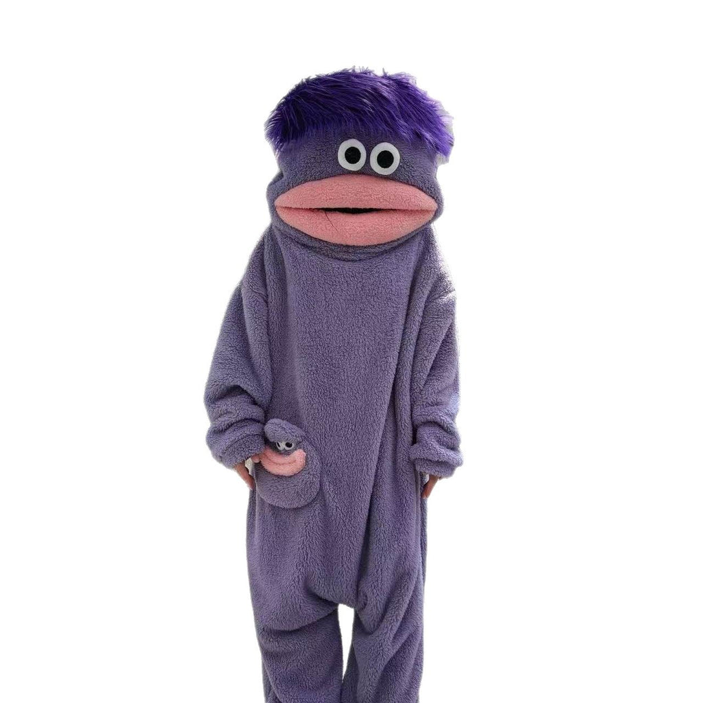 Big Mouth Monster Fleece Onesie for Women